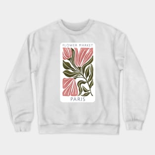 Paris Flower Market Abstract  Botanical Crewneck Sweatshirt